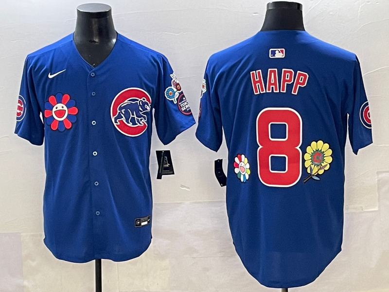 Men's Chicago Cubs Ian Happ #8 Royal Jersey